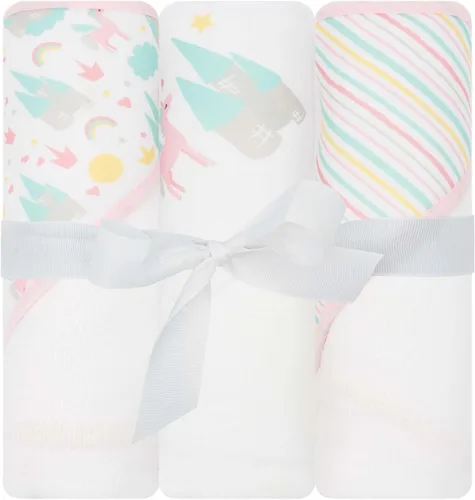 Toallas con capucha para bebé, paquete de 3 toallas de baño suaves con capucha para recién nacidos y niños pequeños, juego de toallas con capucha