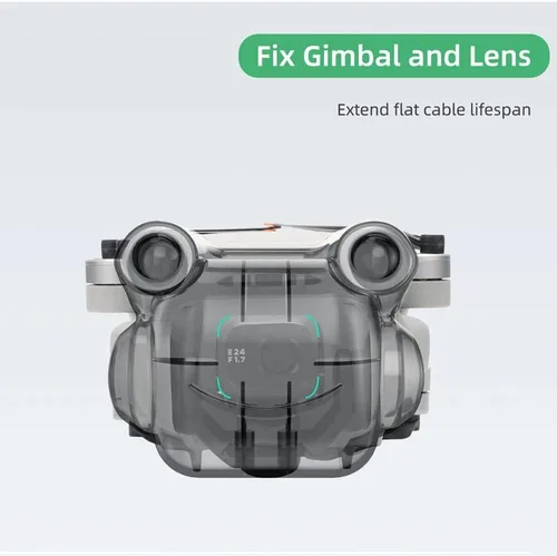 Miniatura 2 de Mini 3 Pro lente de cámara tapa len cubierta cardán sensor de visión cubierta protectora para DJI Mini 3 Pro Drone Accesorios (gris claro)