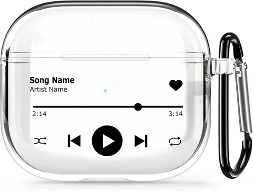 Miniatura 39 de Funda transparente para AirPods de 2ª generación de 1ª generación, diseño de gatito kawaii para mujeres, hombres y niños, funda de carga de TPU