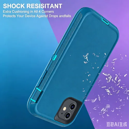 Miniatura 5 de YmhxcY Funda para iPhone 11 a prueba de golpes, a prueba de caídas, a prueba de polvo, a prueba de caídas, 3 capas, duradera, funda de teléfono