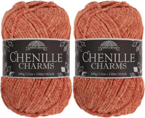 Miniatura 14 de JubileeYarn - Hilo de chenilla (3.53 oz/poliéster peinado, circonita), 1 pastel