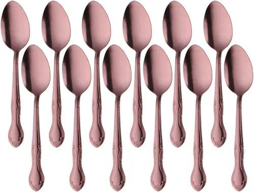 Miniatura 38 de Juego de 12 cucharas de café, mini cucharas de café, cucharas de espresso de acero inoxidable, cucharas pequeñas para postre, té, aperitivo, 4.6
