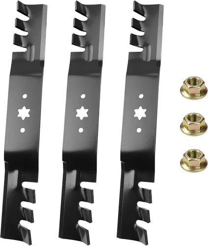 Miniatura 16 de Paquete de 2 cuchillas para cortacésped 108-9764-03 Toro de 22 pulgadas que sustituyen a la cuchilla Toro 131-4547-03, 131-4546-03,104-8697-03