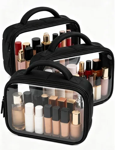 Miniatura 16 de Moyad Bolsa de aseo transparente aprobada por la TSA, de cuarto de galón, tamaño 3-1-1, bolsa de líquidos para viajes, organizador transparente