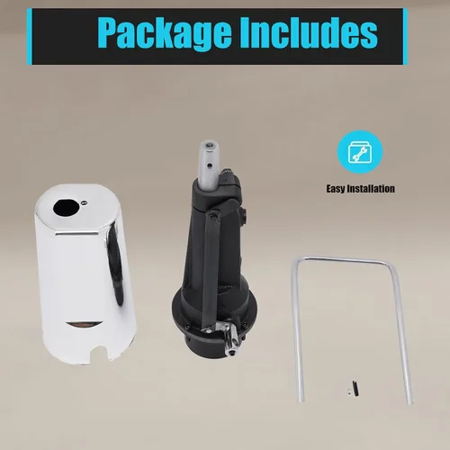 Miniatura 8 de Bomba hidráulica para silla de peluquería, bomba hidráulica de repuesto de silla de belleza de 4 pernos, carga de 440 libras, altura ajustable