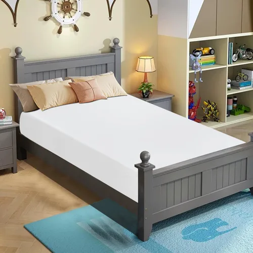 BestMassage | Colchón individual de 12 pulgadas | Espuma viscoelástica con gel | Sensación mediana firme | Blanco | Viene en una caja, certificado