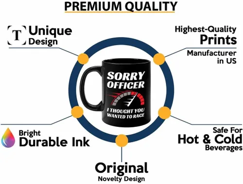Miniatura 2 de Taza de café Racer de 11 onzas, color negro, con texto en inglés "Wanted To Racer" - Fuel Speed Racer Car Guys Circuit Automotriz Racing Boy Regalos