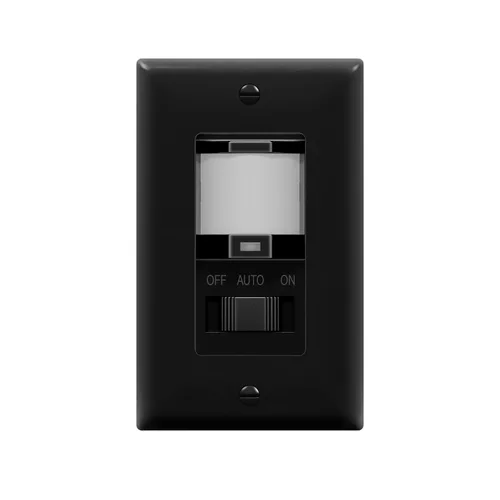 TOPGREENER - Interruptor de luz con sensor de movimiento PIR para pared, interruptor con sensor de ocupación, requiere cable neutro, control manual