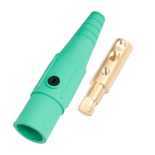 Miniatura 10 de Marinco CLS20FB-A CLS tipo Cam, serie 16 en línea, conector de un solo pin, 400 amperios, 600 voltios, #2-2/0 AWG, hembra - negro (A)