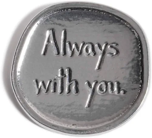 Miniatura 3 de Crosby & Taylor Moneda de sentimiento de peltre con ángel siempre contigo