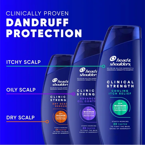 Miniatura 8 de Head & Shoulders - Champú y acondicionador Clinical Strength Dry Scalp Rescue, champú y acondicionador anticaspa y para el cuero cabelludo reseco