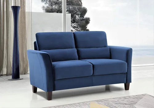 Container Furniture Direct Stoughton - Sofá biplaza tapizado moderno de mediados de siglo con brazos inclinados para sala de estar, 57.88 pulgadas,