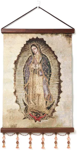 Miniatura 8 de HZMAN Holy Family Jesús María José Pintura Retro Hecho a Mano Tejido Arte de Pared Decoración Estética Imagen para Sala de estar Dormitorio Marco