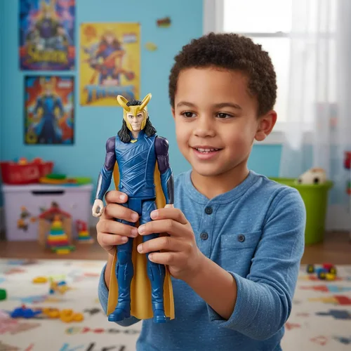 Miniatura 5 de Marvel Avengers Titan Hero Series Figura de acción coleccionable de Loki de 12 pulgadas, juguete para edades de 4 años en adelante