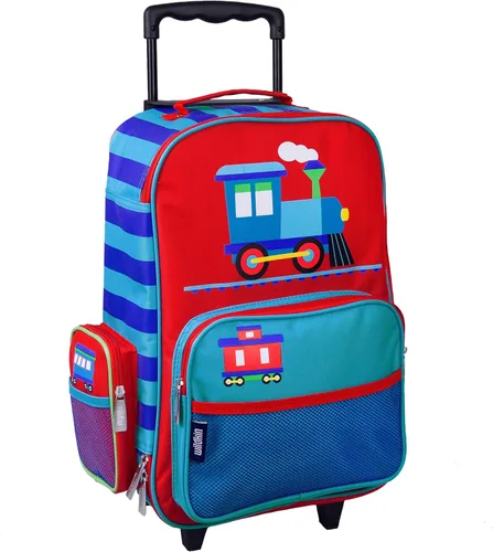 Wildkin Maleta con ruedas para niños y niñas, la maleta para niños mide 16 x 11.5 x 6 pulgadas, el equipaje para niños es de tamaño de mano,