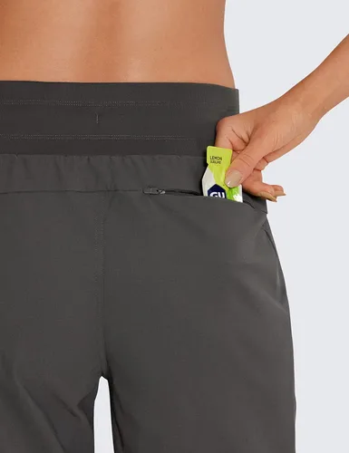 Miniatura 6 de CRZ YOGA Pantalones deportivos de cintura alta con bolsillos para mujer, de 27.5 pulgadas, ligeros, para entrenamiento, viajes, uso casual, al aire