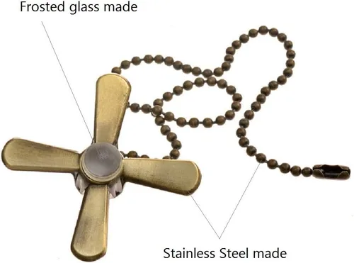 Miniatura 6 de DAYONE Cadenas para ventilador de techo de 13.6 pulgadas, 2 unidades de ventilador de techo para ventilador de techo y lámparas