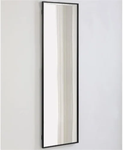 Miniatura 9 de Elegant Decor Monet - Espejo rectangular con marco de metal (60 x 18 pulgadas), color negro