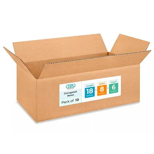 Miniatura 312 de IDL Packaging Paquete de 5 cajas de envío altas de 8 x 8 x 48 pulgadas, extra resistentes de 200 libras frente a caja regular, cajas de mudanza