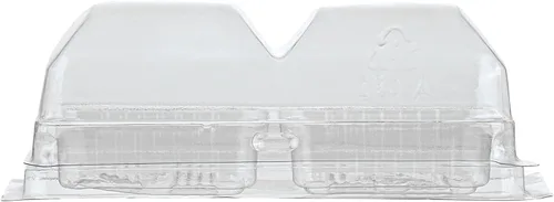 Miniatura 17 de Restaurantware Thermo Tek - Contenedores de postre de 5.3 x 2.6 x 1.8 pulgadas, 100 compartimentos duales transparentes para llevar, con tapa