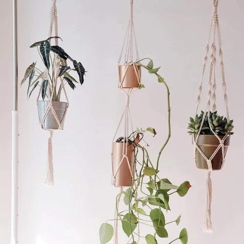 Miniatura 6 de Tenn Well Cuerda de yute, cuerda trenzada de yute de 200 pies y 0.138 in, cuerda natural para manualidades, envoltura de regalos, jardinería