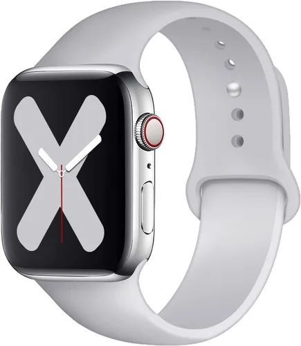 Miniatura 11 de Saucyi Compatible con Apple Watch Band 1.614 in 1.575 in 1.496 in 1.929 in 1.772 in 1.732 in 1.654 in, correa deportiva de silicona suave con cierre