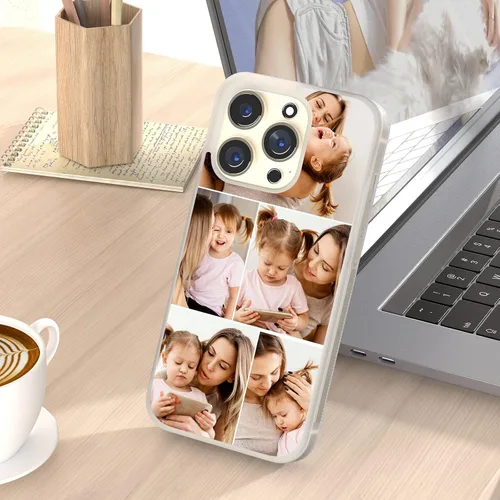 Miniatura 6 de Fundas de teléfono con collage de fotos, funda protectora de silicona para niñas, niños, mujeres, parejas, amigos, para iPhone 11, 12, 13, 14, 15