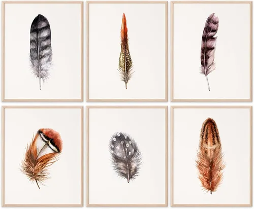 Miniatura 11 de DREAM BIG PRINTABLES Impresión artística de flechas y plumas de acuarela - Sin marco - 8x10 Patrimonio nativo americano - Decoración de pared boho
