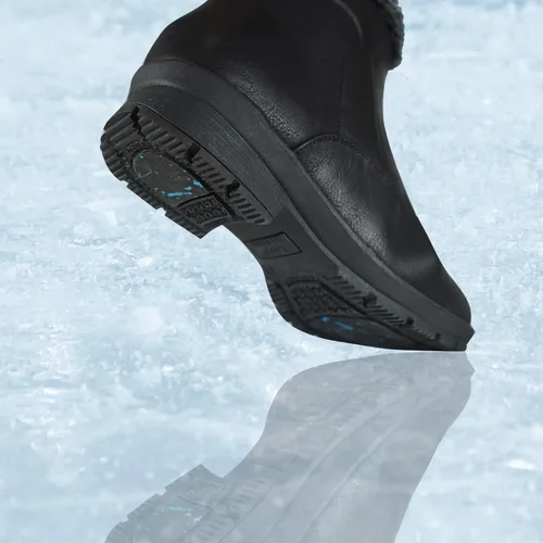 Miniatura 2 de KOZI Freno de hielo de Canadá para mujer, impermeable, para invierno, nieve, antideslizante, con forro de piel, doble cremallera o cremallera