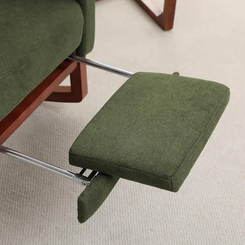 Miniatura 5 de HCHAIRH Rocking Chair Nursery, Nursery Rocking Chairs with Foot Rest, Comfy Glider Rocker Nursing Chair with Back Pillow for Nursing, Living Room