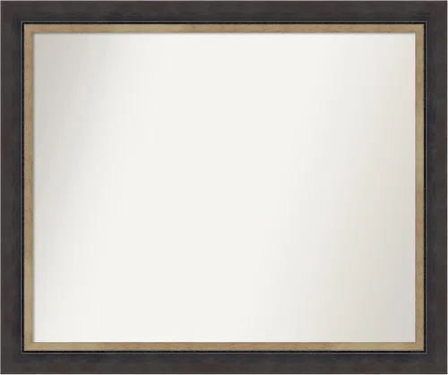 Miniatura 363 de Amanti Art Espejo personalizado, espejo de baño negro Astor, espejo de pared o espejo de tocador de baño sobre el fregadero (25 x 25 pulgadas)