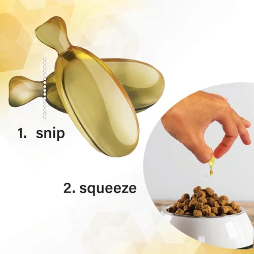 Miniatura 6 de Omega-Caps - Puntas de corte HP para gatos y perros más pequeños, formuladas por veterinarios para una piel y pelaje radiantes saludables, reduce
