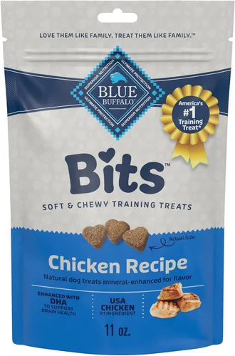 Miniatura 26 de Blue Buffalo Bits Golosinas Suaves para Perros para Entrenamiento, Hechas con Ingredientes Naturales y Mejoradas con DHA, Receta de Carne de Res