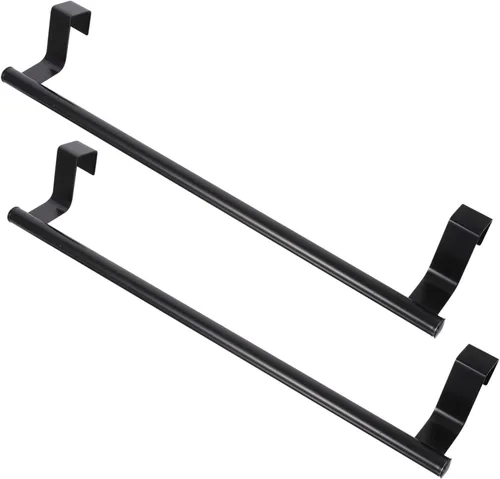 Miniatura 11 de Housoutil 2 toalleros de acero inoxidable montados en la pared multifuncionales para cocina, baño, lavandería, resistente a los arañazos, diseño