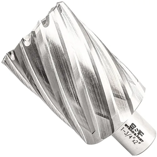 Miniatura 32 de S&F STEAD & FAST Cortador anular, diámetro de corte de 9/16" x 1" profundidad de corte para prensa de taladro magnética, brocas Mag con pasador