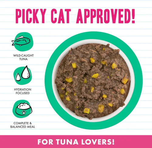 Miniatura 3 de Weruva BFF - Comida húmeda natural picada para gatos, atún y calabaza de San Valentín en salsa, lata de 3 onzas, paquete de 24