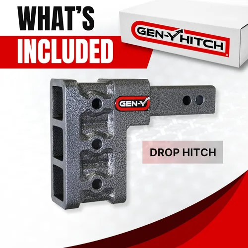 Miniatura 2 de Gancho dual para receptor de descarga 300 Series 2" Clase IV 10K, ajuste dual de posición de remolque, incluye dos ganchos de 5/8 pulgadas
