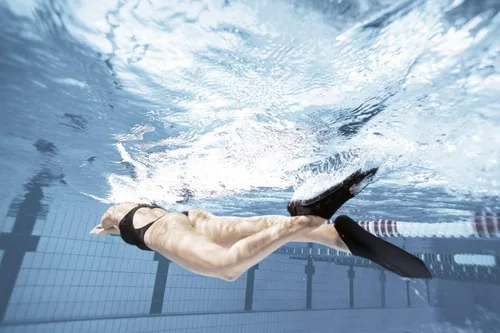 Miniatura 6 de Arena Powerfin - Aletas de entrenamiento para natación Negro/Plateado