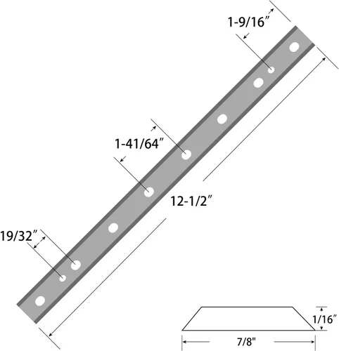 Miniatura 2 de DW734 - Cuchillos para cepilladoras DeWalt DW734 7342 de grosor con reemplazo HSS de 12.5 pulgadas, tratamiento térmico, doble filo, juego de 2