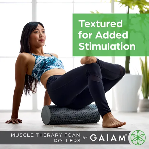 Miniatura 3 de Gaiam Restore - Rodillo de espuma para masaje muscular, masajeador muscular de tejido profundo para dolores musculares y estimulación, alivio total