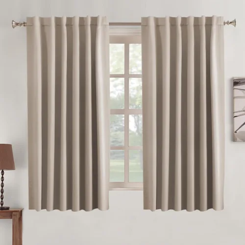 Miniatura 42 de Turquoize Cortinas Opacas para Tratamiento de Ventana con Trabillas Traseras para Sala de Estar/Dormitorio, Tratamientos de Ventana con Aislamiento
