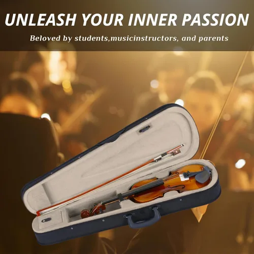 Miniatura 2 de Ktaxon Violín 3/4 para principiantes, violín para estudiantes y entusiastas, kit de violín acústico con estuche, arco, colofonia y manual Satinado