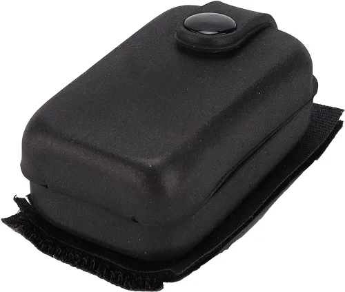 Walfront Funda de batería de guitarra acústica de 9 V, estuche de transporte de bolsillo negro, organizador de PU, funda portátil para instrumentos