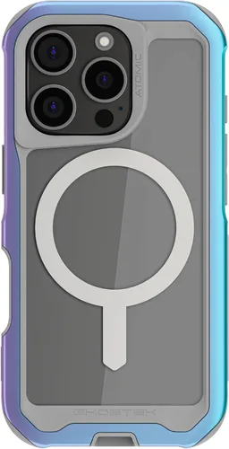 Miniatura 24 de Ghostek Atomic Slim - Funda protectora para iPhone 15 Pro Max, compatible con accesorios MagSafe, marco de metal de aluminio, funda de teléfono