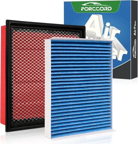 Miniatura 36 de Combo de Filtro de Aire de Cabina y Motor Forccord Compatible con Honda Civic 2016-2025 2026 2.0L, HR-V 2023-2026 2.0L Filtro de Cabina de Carbón