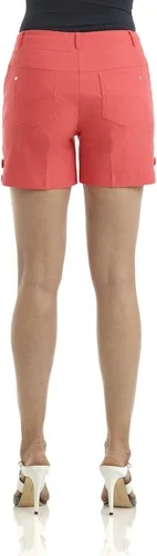 Miniatura 4 de Pantalón corto Ease Into Comfort de Rekucci, elástico, con efecto adelagazante, sin cierre, fácil de poner, entrepierna de 5 pulgadas