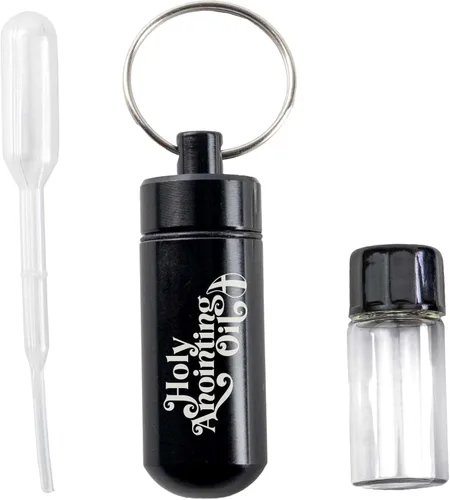 Miniatura 9 de Kit de accesorios para botella de aceite de unción, contenedor de llavero aguamarina, cuentagotas de plástico y pequeño frasco de vidrio vacío