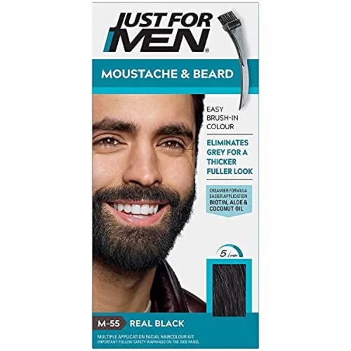 Miniatura 21 de JUST FOR MEN Gel de color para bigote y barba M-45, marrón oscuro 1 cada uno (paquete de 2)