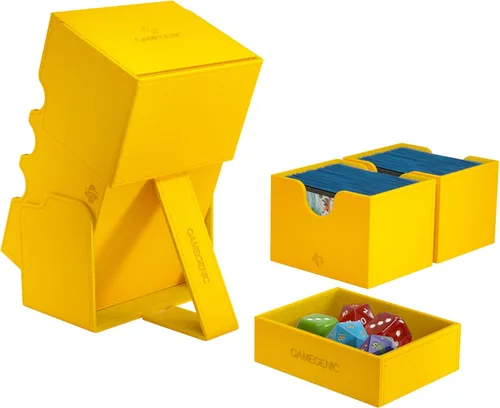 Miniatura 5 de Gamegenic Stronghold 200+ XL - Caja de cubierta convertible Doble manga Protector de juego de cartas con cajón de accesorios Superficie