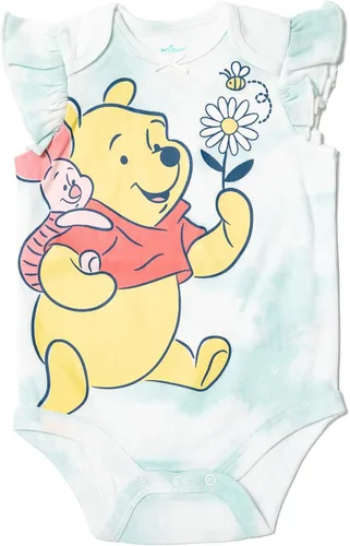 Miniatura 2 de Disney Classics The Aristocats Lion King Winnie the Pooh Pixar Toy Story Baby Girls 5 Pack Bodysuits Newborn to Infant
